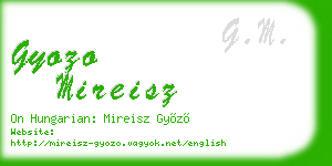 gyozo mireisz business card